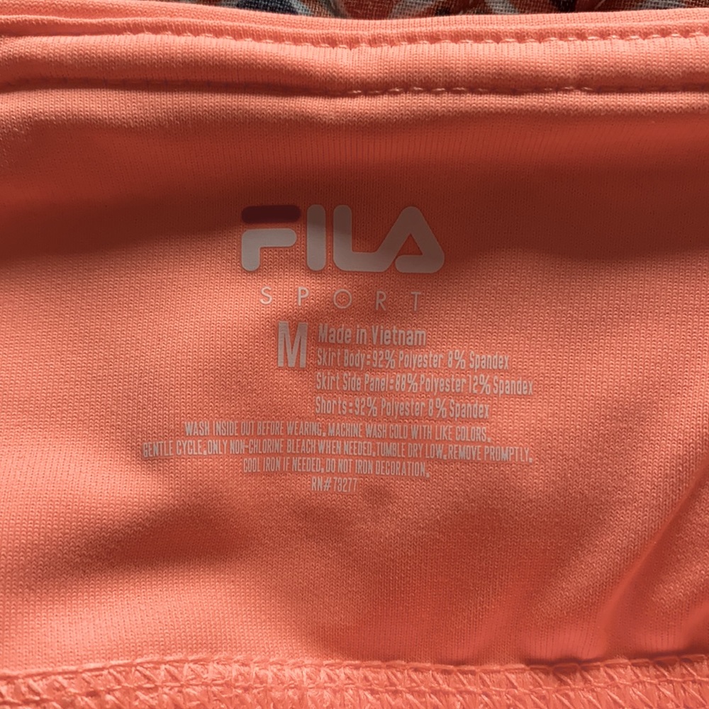 FILA new without tags Coral Tennis skirt - Picture 6 of 6